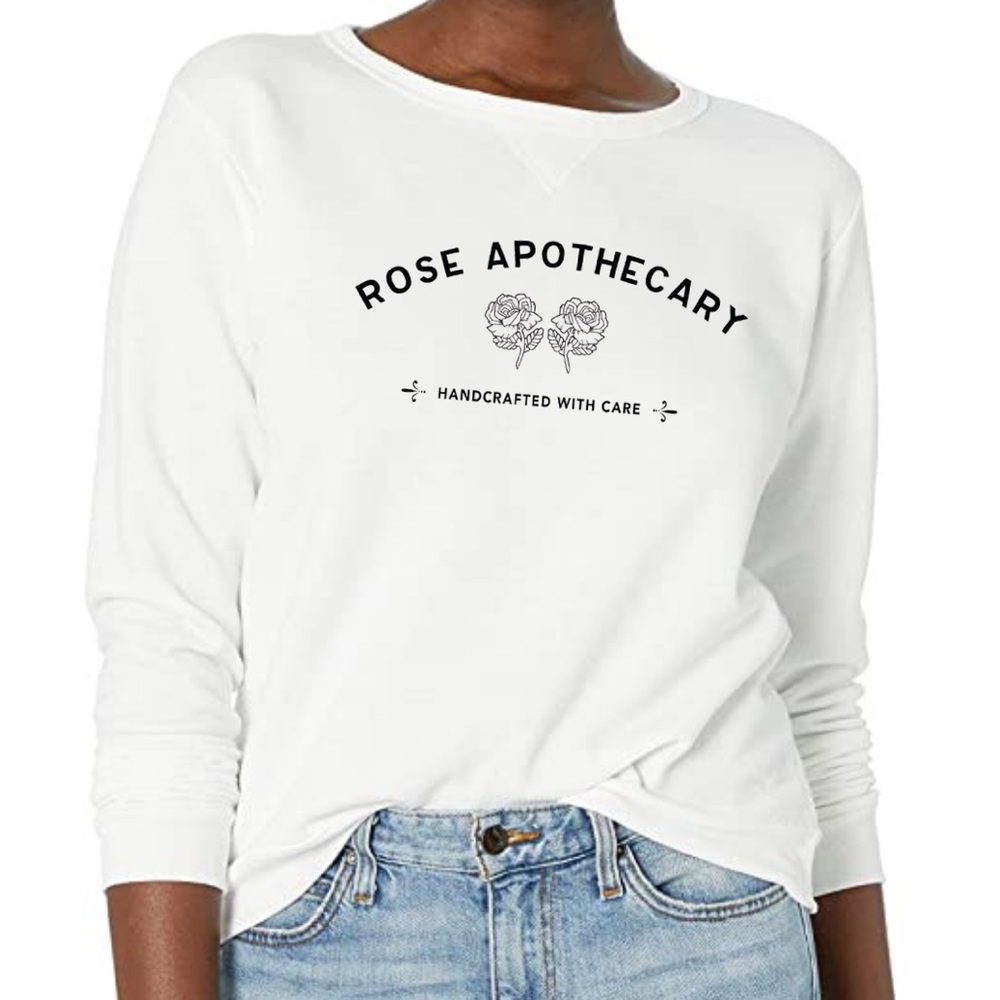 Rose Apothecary White Sweatshirt | Schitt’s Creek